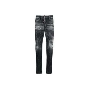 Dsquared2 Slim Jeans 1964 Grijs , Black , Heren , Maat: XL