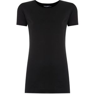 Dolce & Gabbana, Dames, Tops, Zwart, Maat: 3XS Katoen,