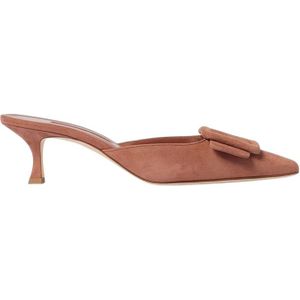 Manolo Blahnik, Dames, Schoenen, Bruin, Maat: 38 EU
