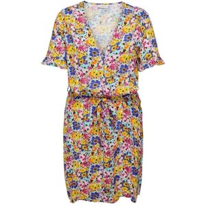 Only Carmakoma, Dames, Jurken, Veelkleurig, Maat: 4XL Viscose,