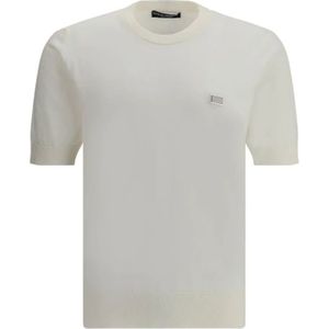 Dolce & Gabbana, Heren, Tops, Beige, Maat: S Katoen,