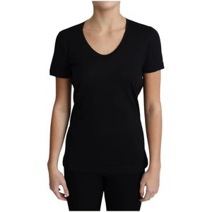 Dolce & Gabbana, Dames, Tops, Zwart, Maat: XS Wol,