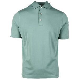 Filippo De Laurentiis, Heren, Tops, Groen, Maat: 2XL Katoen,