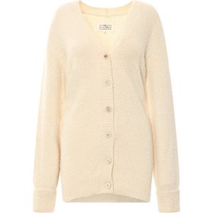 Maison Margiela, Dames, Truien, Wit, Maat: S Katoen,