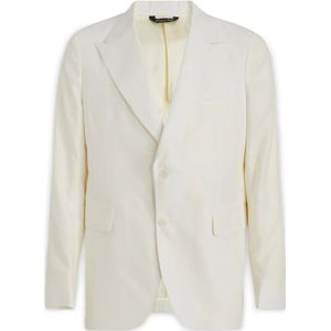 Brian Dales, Heren, Jassen, Wit, Maat: L