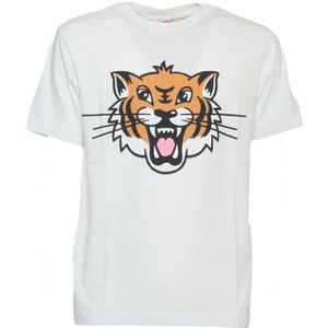 Kenzo, Heren, Tops, Wit, Maat: L Katoen,