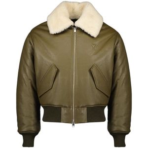 Ami Paris, Heren, Jassen, Groen, Maat: XS Katoen,