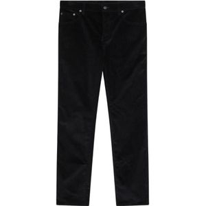 Burberry, Heren, Broeken, Blauw, Maat: W32 Corduroy,