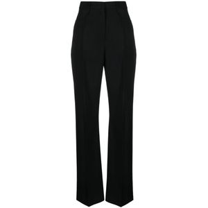 Jacquemus, Dames, Broeken, Zwart, Maat: M Wol,