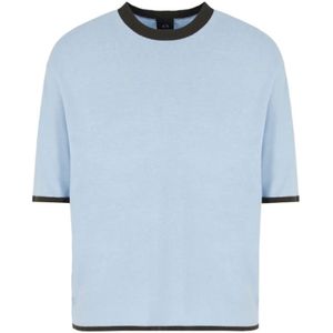 Armani Exchange, Heren, Tops, Blauw, Maat: XS Katoen,