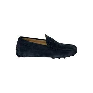 Tod's Stijlvolle Heren Loafers - Val op met deze Mocassino schoenen , Blue , Heren , Maat: 40 EU
