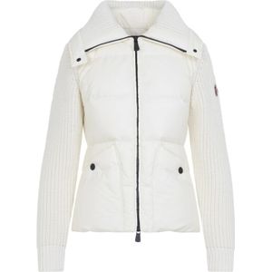 Moncler, Dames, Jassen, Wit, Maat: XS Wol,