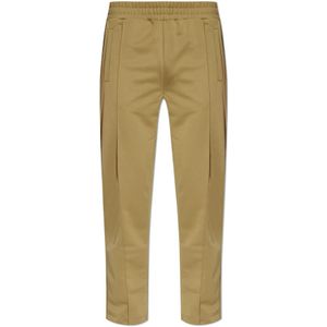 Palm Angels, Heren, Broeken, Groen, Maat: L Poliester,