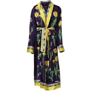 Dolce & Gabbana, Dames, Nachtkleding & Lounge, Blauw, Maat: L Zijde,