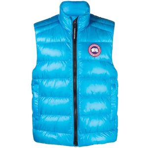 Canada Goose, Heren, Jassen, Blauw, Maat: S Leer,