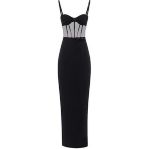 Elisabetta Franchi, Dames, Jurken, Zwart, Maat: XS Vinyl,