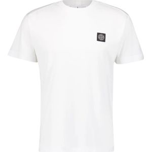 Stone Island, Heren, Tops, Wit, Maat: 2XL Katoen,