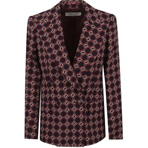 Dries Van Noten, Dames, Jassen, Veelkleurig, Maat: 2XS Leer,