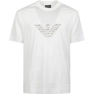 Emporio Armani, Heren, Tops, Wit, Maat: M