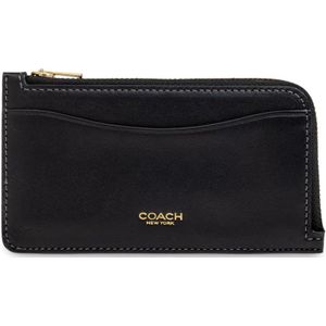 Coach Leren kaarthouder , Black , Dames , Maat: ONE Size