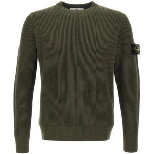 Stone Island, Heren, Truien, Groen, Maat: L Wol,