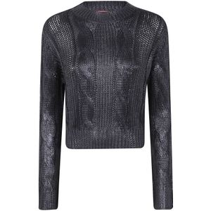 Diesel, Dames, Truien, Zwart, Maat: M