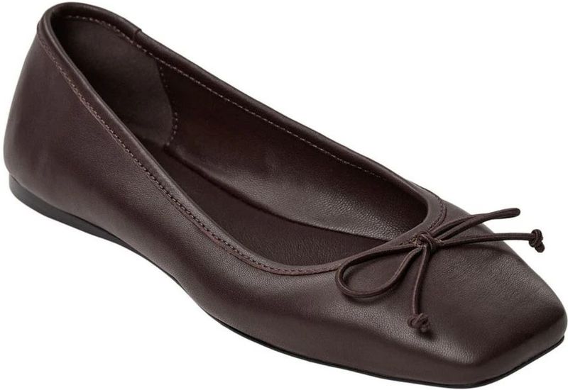 Sofie Schnoor - Ballerina's - Bruin - Leren Schoen