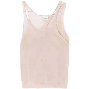 Alysi, Dames, Tops, Beige, Maat: S Katoen,
