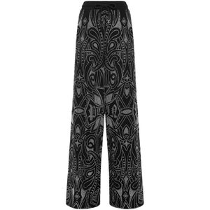 Philipp Plein, Dames, Broeken, Zwart, Maat: M Katoen,