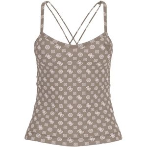 Guess, Dames, Tops, Grijs, Maat: XS Poliester,
