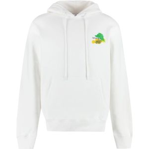 Off White, Heren, Sweatshirts & Hoodies, Wit, Maat: XL Katoen,
