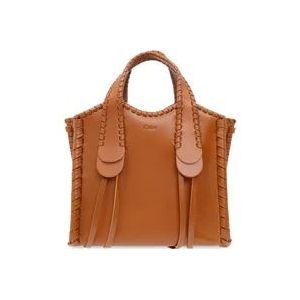 Chloé ‘Mony Small’ shopper tas , Brown , Dames , Maat: ONE Size