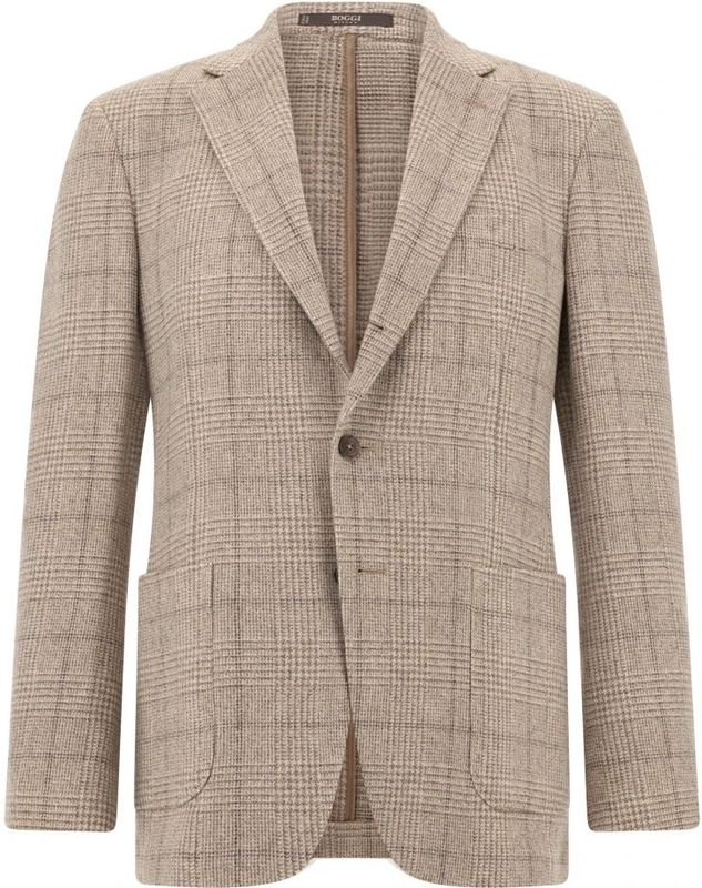 Boggi Milano, Heren, Jassen, Beige, Maat: S Wol,