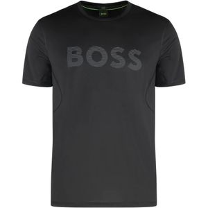 Hugo, Heren, Tops, Zwart, Maat: L Poliester,