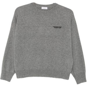 Brunello Cucinelli, Dames, Truien, Grijs, Maat: XS Kasjmier,