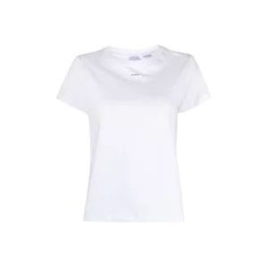 Pinko Logo Print Witte T-shirts en Polos , White , Dames , Maat: XS