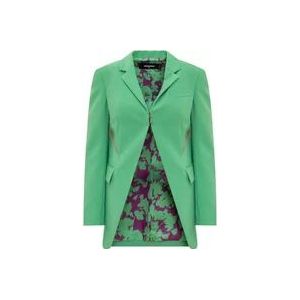 Dsquared2 Moderne Cut-Out Blazer , Green , Dames , Maat: S