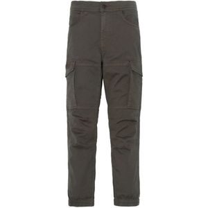 Schott Nyc, Heren, Broeken, Grijs, Maat: W28 Katoen,