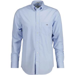 Gant, Heren, Overhemden, Blauw, Maat: 2XL Katoen,