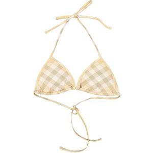 Burberry, Dames, Badkleding, Beige, Maat: L Nylon,