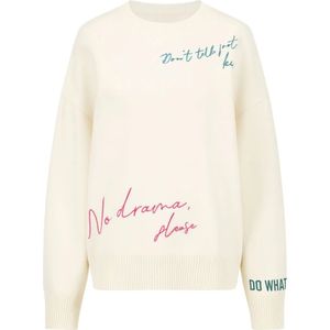 Twinset, Dames, Truien, Wit, Maat: S Viscose,