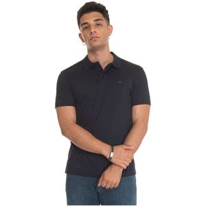 Emporio Armani, Heren, Tops, Blauw, Maat: 2XL Jersey,