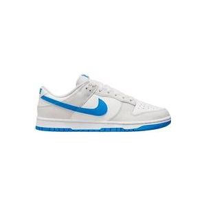 Nike Photo Blue Dunk Low Leren Sneakers , Multicolor , Heren , Maat: 43 1/2 EU