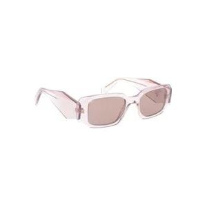 Prada Stijlvolle zonnebril met uniek ontwerp , Pink , Dames , Maat: 49 MM