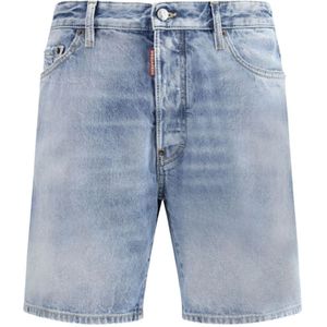 Dsquared2, Heren, Korte broeken, Blauw, Maat: 3XL
