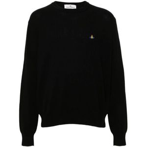 Vivienne Westwood, Heren, Truien, Zwart, Maat: S Katoen,