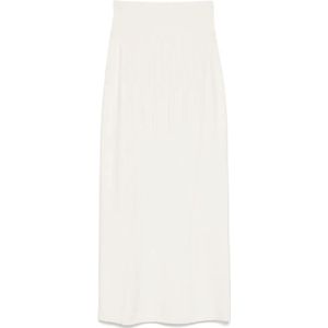 Mugler, Dames, Rokken, Wit, Maat: S Viscose,
