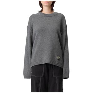 Ganni, Dames, Truien, Grijs, Maat: 2XS