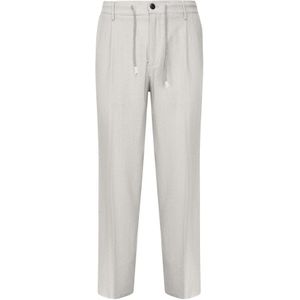 Eleventy, Heren, Broeken, Grijs, Maat: W33 Wol,