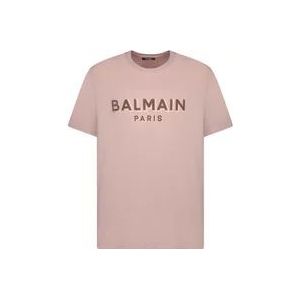 Balmain T-Hemden , Beige , Heren , Maat: M